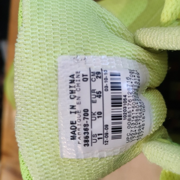 Rare Nike Air Max +2010 Volt 386368-700 Neon Green/Yellow Size 11 - Picture 11 of 16